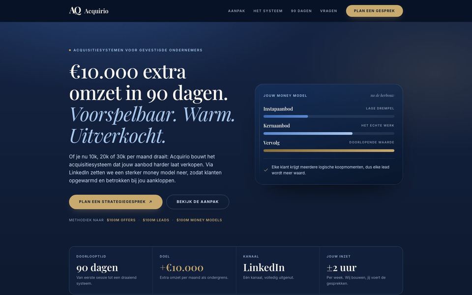 Website van Acquirio